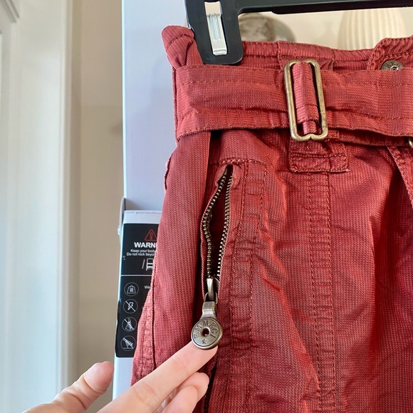 Vintage Emmegi ski pants dark orange w/ yellow lining, size 36/3 (XS/S) - Picture 5 of 14